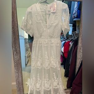 White Lace Boutique Dress